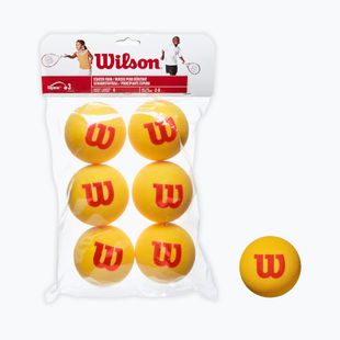 Piłki tenisowe dziecięce Wilson Starter Tour Foam 6B 6 szt. yellow red