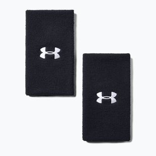 Frotki na nadgarstek Under Armour 6'' Performance Wristband 2 szt. black/white