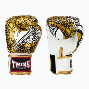 Rękawice bokserskie Twins Special Fancy FBGVL3-52 white/gold