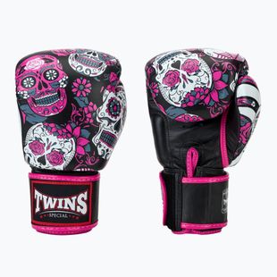 Rękawice bokserskie Twins Special Fancy FBGVL3-53 Skull pink/black