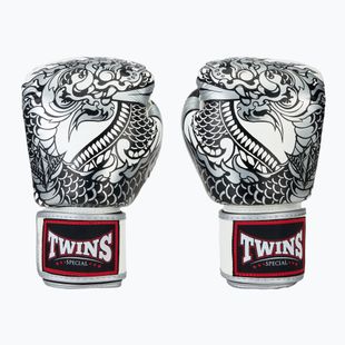 Rękawice bokserskie Twins Special Fancy FBGVL3-52 white/silver