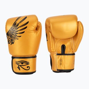 Rękawice bokserskie Fairtex Universal "Tight-Fit" Design Falcon gold