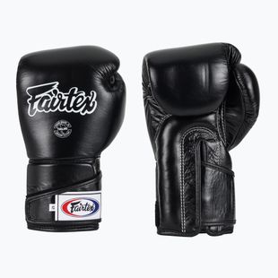 Rękawice bokserskie Fairtex Stylish Angular Sparring - Locked Thumb black