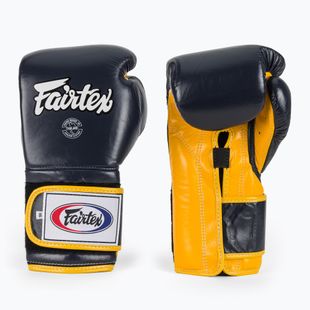 Rękawice bokserskie Fairtex Heavy Hitter's Mexican Style blue/yellow