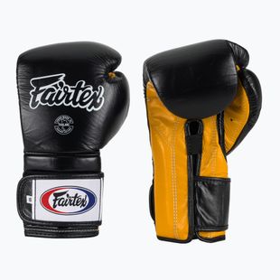 Rękawice bokserskie Fairtex Heavy Hitter's Mexican Style black/yellow