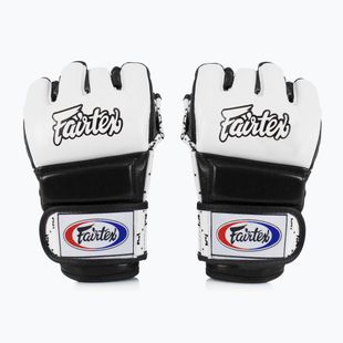 Rękawice grapplingowe Fairtex Super Sparring white/black