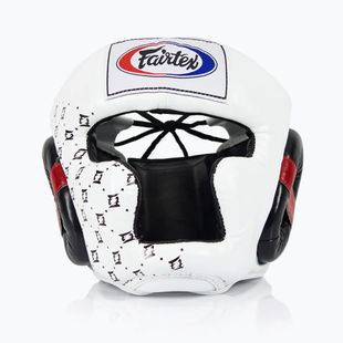 Kask bokserski Fairtex Super Sparring white/black