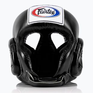 Kask bokserski Fairtex Muay Thai Competition black