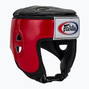 Kask ochronny Fairtex Muay Thai & Kickboxing Competition red