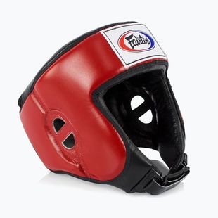 Kask ochronny Fairtex Muay Thai & Kickboxing Competition red