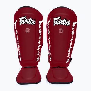 Ochraniacze piszczeli Fairtex Detachable In-Step Shin Pads A.K.A. "Twister" red