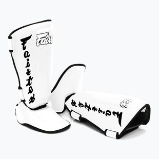 Ochraniacze piszczeli Fairtex Detachable In-Step Shin Pads A.K.A. "Twister" white