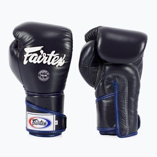 Rękawice bokserskie Fairtex Stylish Angular Sparring - Locked Thumb blue