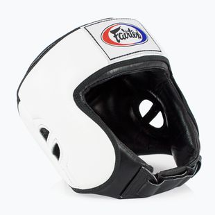Kask bokserski Fairtex Muay Thai & Kickboxing Competition white