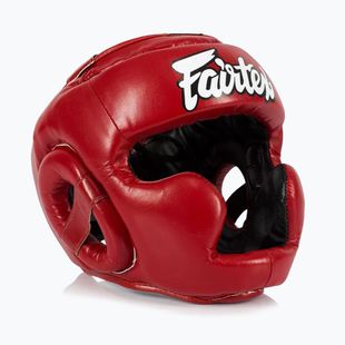 Kask bokserski dziecięcy Fairtex Headguard for Kids red