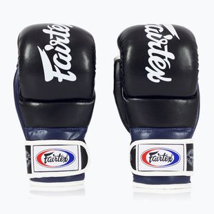 Rękawice grapplingowe Fairtex Super Sparring Grappling black/blue