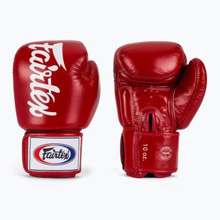 Rękawice bokserskie Fairtex Deluxe Tight-Fit red