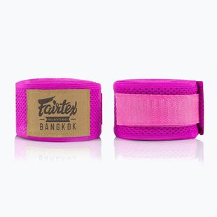 Bandaże bokserskie Fairtex Elastic Handwraps 455 cm pink