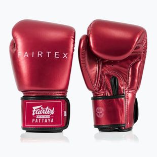 Rękawice bokserskie Fairtex Metallic Boxing red