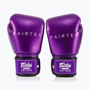 Rękawice bokserskie Fairtex Metallic Boxing purple