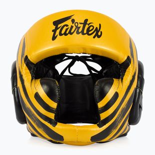 Kask bokserski Fairtex Microfiber Headguard gold