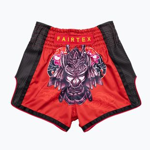 Spodenki bokserskie dziecięce Fairtex Boxing Shorts BSK2108 "Silent Warrior" red
