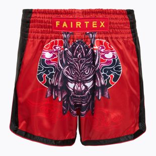 Spodenki bokserskie dziecięce Fairtex Boxing Shorts BSK2108 "Silent Warrior" red