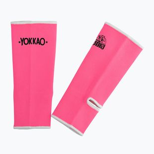 Ochraniacze na kostkę męskie YOKKAO Muay Thai neon pink