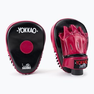 Łapy treningowe trenerskie YOKKAO Focus Mitts Open black/cerise