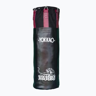 Worek bokserski do wypełnienia YOKKAO Matrix L black/ cerise