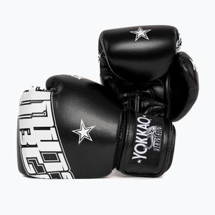 Rękawice bokserskie YOKKAO Lettering Boxing black