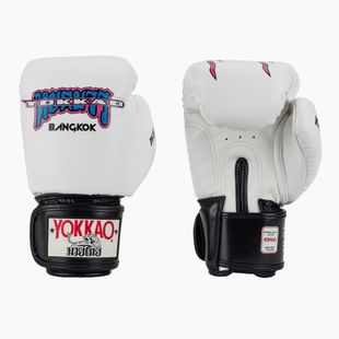 Rękawice bokserskie męskie YOKKAO East Club white