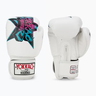 Rękawice bokserskie męskie YOKKAO Fighter KO white