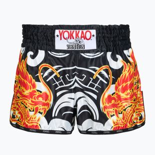 Spodenki treningowe męskie YOKKAO Dragon Muay Thai black/white