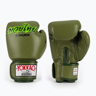 Rękawice bokserskie YOKKAO Late Show Boxing olive