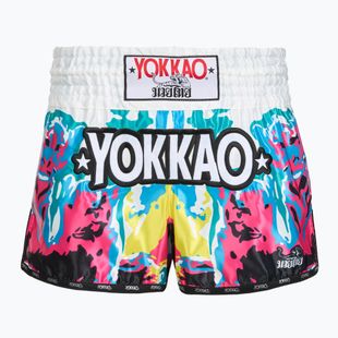 Spodenki treningowe męskie YOKKAO Tiger Family Muay Thai white