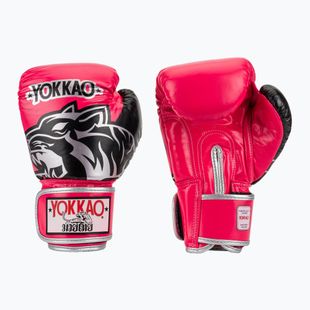 Rękawice bokserskie YOKKAO Original Boxing Gloves fuchsia