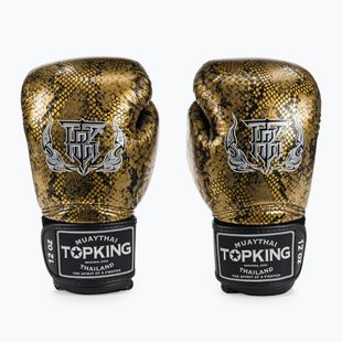 Rękawice bokserskie Top King Muay Thai Super Star Air Snake black/gold
