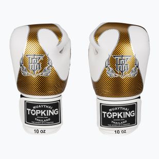 Rękawice bokserskie Top King Muay Thai Empower white/gold