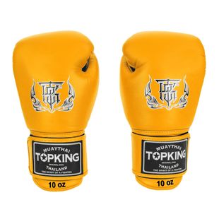Rękawice bokserskie Top King Muay Thai Ultimate yellow