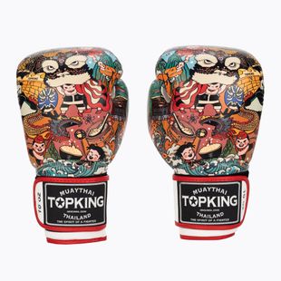 Rękawice bokserskie Top King Boxing Culture white/red TKBGCT-1C1