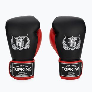 Rękawice bokserskie Top King Reborn Boxing Semi Leather black/red
