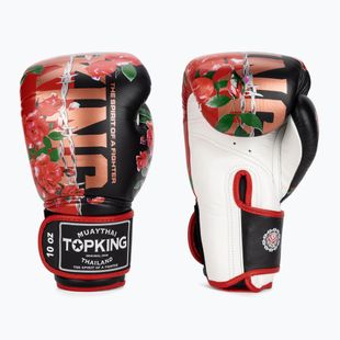 Rękawice bokserskie Top King Boxing Rose white/black
