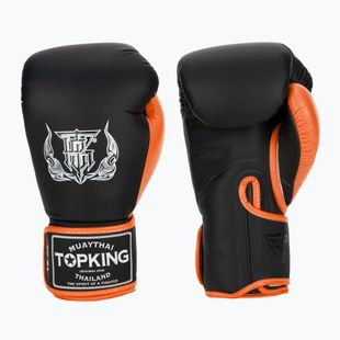 Rękawice bokserskie Top King Reborn Boxing Semi Leather black/orange