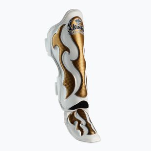Ochraniacze piszczeli i stóp Top King Empower white/gold