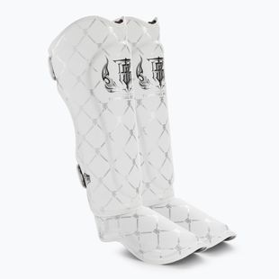 Ochraniacze piszczeli i stóp Top King Chain Semi Leather white/silver