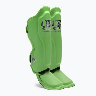 Ochraniacze piszczeli i stóp Top King Pro Semi Leather green