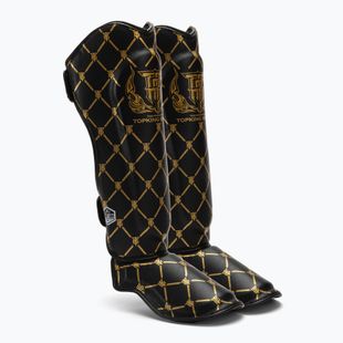 Ochraniacze piszczeli i stóp Top King Chain black/gold
