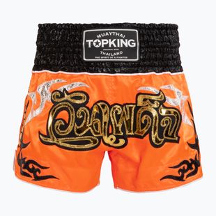 Spodenki treningowe Top King Thai Boxing orange/black