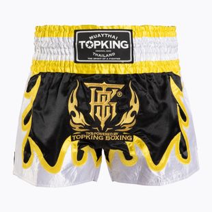 Spodenki treningowe Top King Thai Boxing black/gold/white